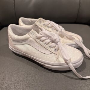 Vans Women's Glitter Sneakers - White